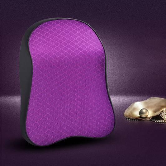 Four Seasons Breathable Memory Foam Car Neck Pillow Polyester Headrest (Purple) by bashfashion