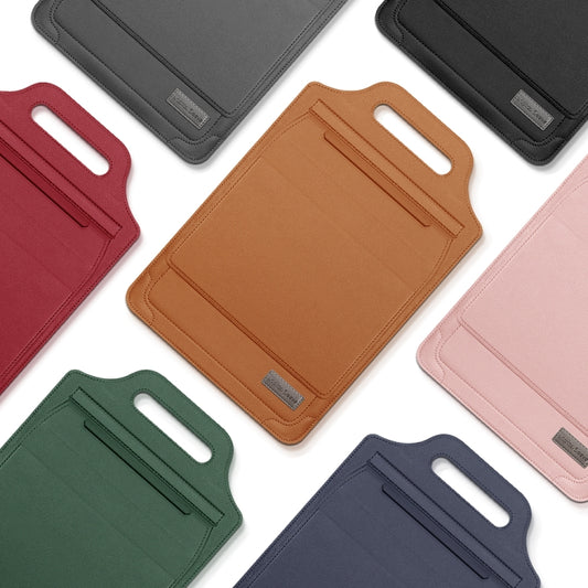 12 inch Multifunctional Mouse Pad Stand Handheld Laptop Bag(Blue) by bashfashion