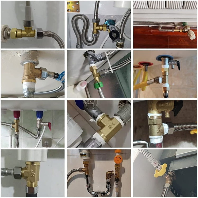 LAIZE External Thread Plumbing Copper Pipe Fittings, Caliber:3 Point(Three Way) by LAIZE