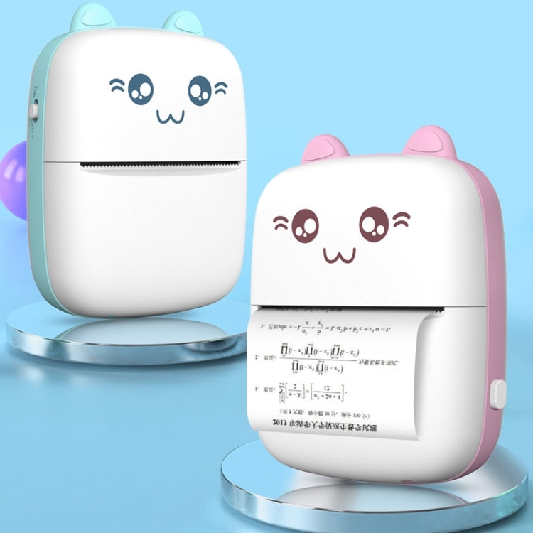 C9 Mini Bluetooth Wireless Thermal Printer With 10 Papers(Blue) by bashfashion