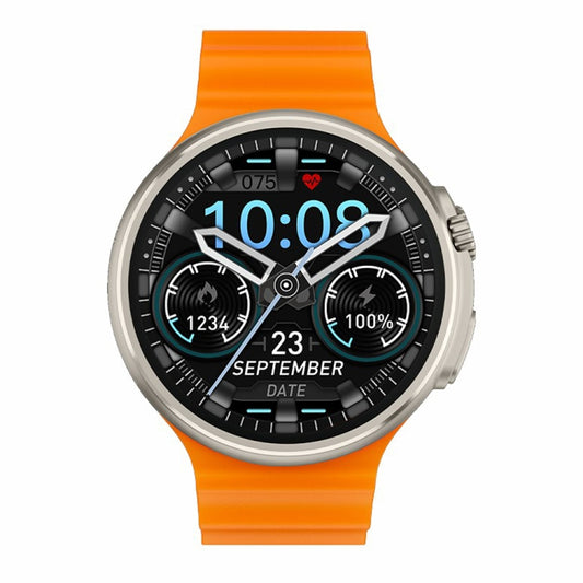 V3 Ultra Max 1.6 inch TFT Round Screen Smart Watch Supports Voice Calls/Blood Oxygen Monitoring(Orange) by bashfashion