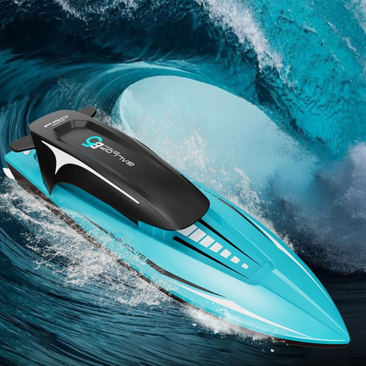 LS-XDU/RC B5 High Speed Remote Control Toy Boat with Colorful Light(Blue) by bashfashion