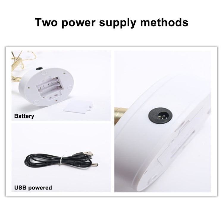 108 LEDs Copper Wire Tree Table Lamp Creative Decoration Touch Control Night Light (Colorful Light) by bashfashion