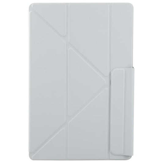 For Samsung Galaxy Tab S10 / S9 Fixed Buckle Magnetic Deformation Leather Tablet Case(Grey) by bashfashion