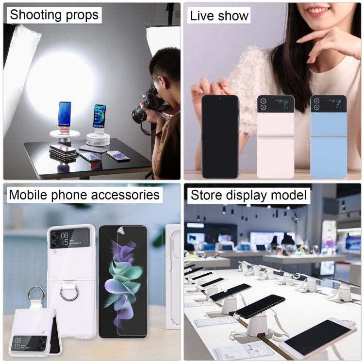 For Samsung Galaxy Z Flip4 Black Screen Non-Working Fake Dummy Display Model (Blue) by bashfashion