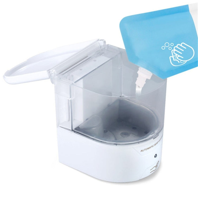 Automatic Induction Type Soap Dispenser Wall-Mounted Disinfection Machine(White) by bashfashion