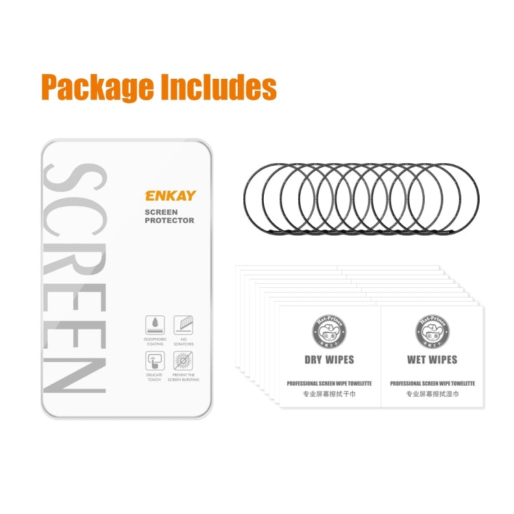 For Garmin Fenix 7X Pro 10pcs ENKAY 3D Full Coverage Soft PC Edge PMMA HD Screen Protector Film by ENKAY