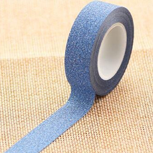 Flash Washi Sticky Paper Tape Label DIY Decorative Tape, Length: 10m(Royal Blue) by others