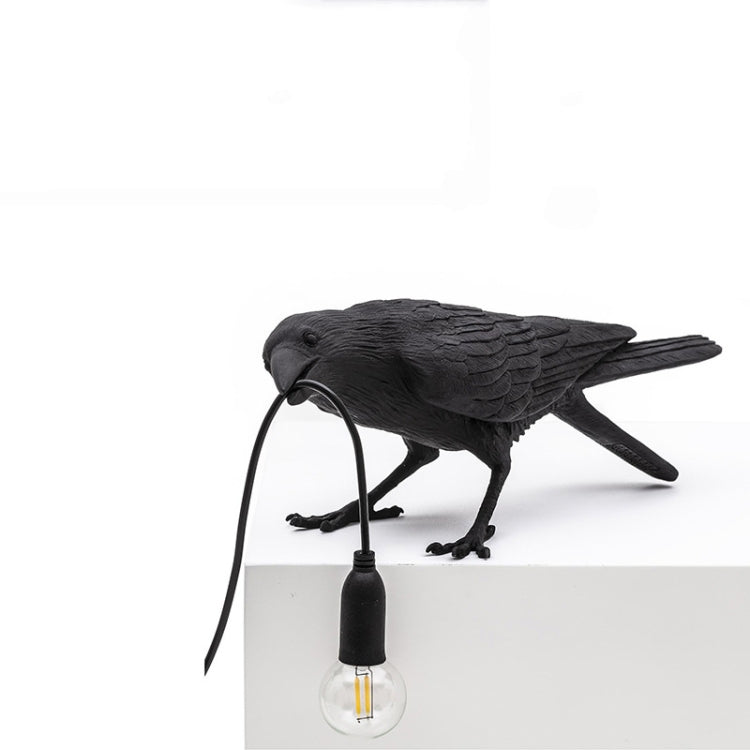 E14 LED Lucky Bird Wall Lamp Table Lamp For Bedroom, Style:Standing Table Lamp, Plug:UK Plug(White) by bashfashion