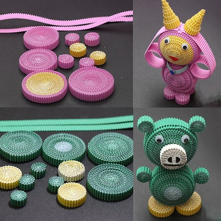 10 Sheets Corrugated Paper Thickened Wrapping Paper Handmade DIY Wrapping Paper Material, Specification: 50x70cm(Dark Blue) by bashfashion