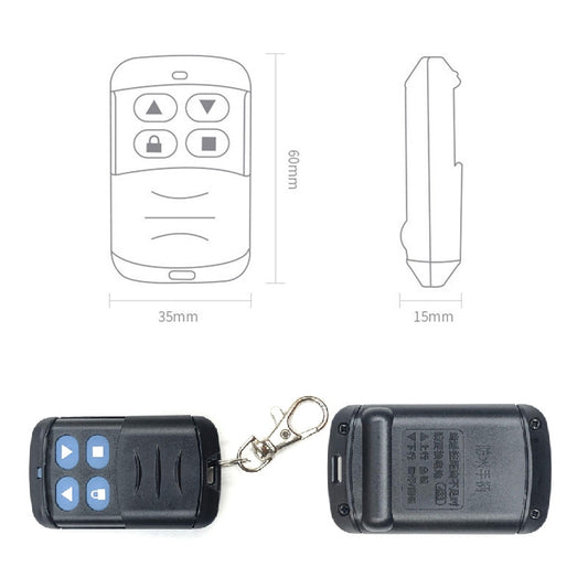 2 PCS Electric Roller Shutter Waterproof Copy Universal Remote Controller Garage Door Remote Control Key(330MHz) by bashfashion