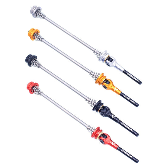 EVERDAWN Mountain Highway Bike Titanium Alloy Axis Quick Removal Rod Front And Rear Rollers Open Flower Drum Fixed Axis Trolley(Titanium Color) by bashfashion