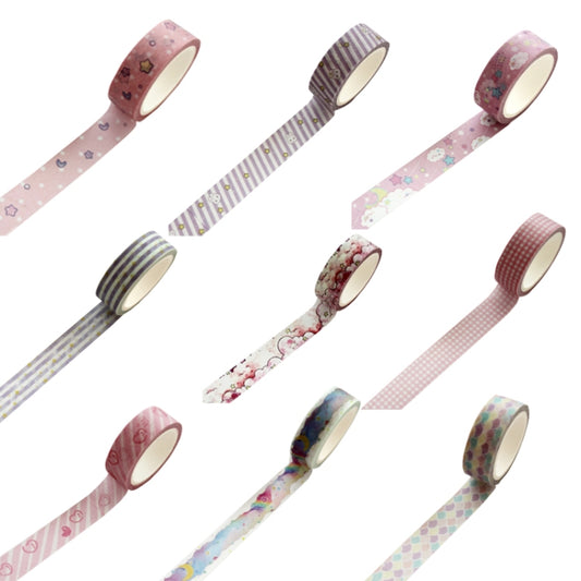 10 Rolls 8689 Pocket And Paper Tape DIY Diary Decoration Tape(Starpoint) by bashfashion