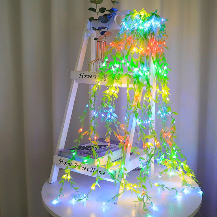 100 LEDs Simulation Planting Copper Wire Decorative Light, Spec: USB + RC(White Light) by bashfashion