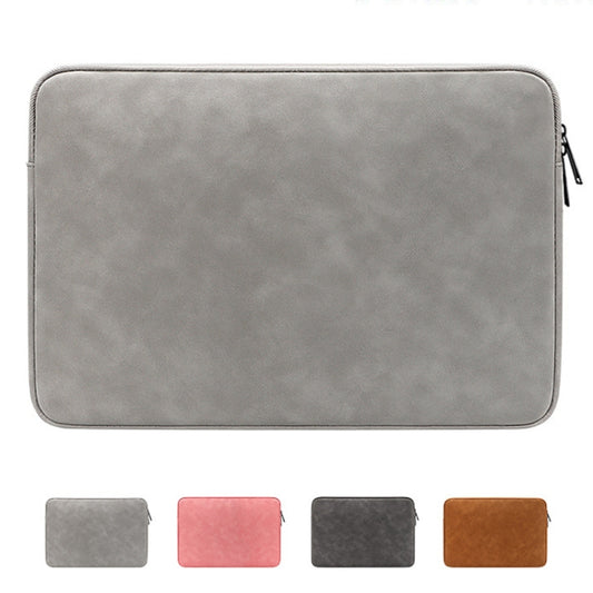ND12 Lambskin Laptop Lightweight Waterproof Sleeve Bag, Size: 13.3 inches(Deep Gray) by bashfashion
