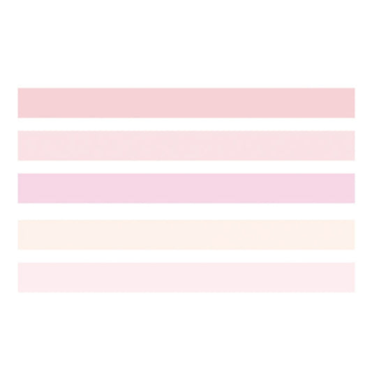 5rolls /Box 3m Washi DIY Decoration Handbook Tape Set, Color: Girly Pink by bashfashion