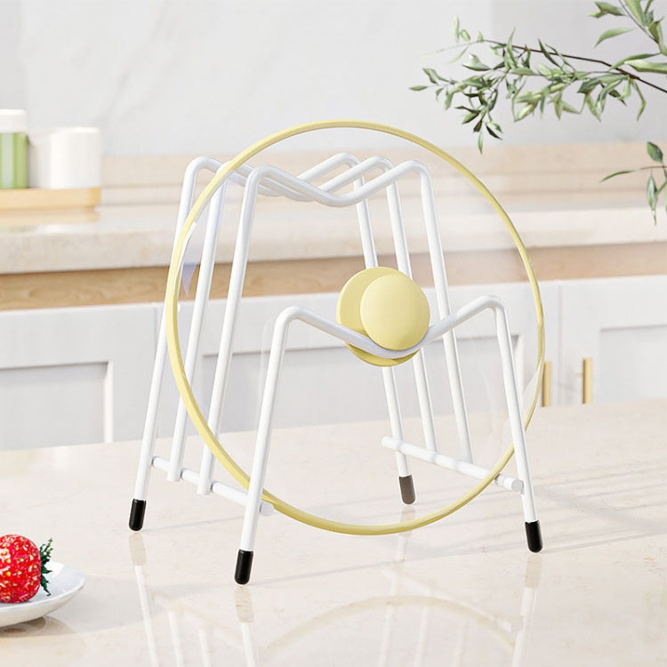 Kitchen Countertop Chopping Board Place Rack Multifunctional Multi-Layer Pot Lid Storage Shelf(White) by bashfashion