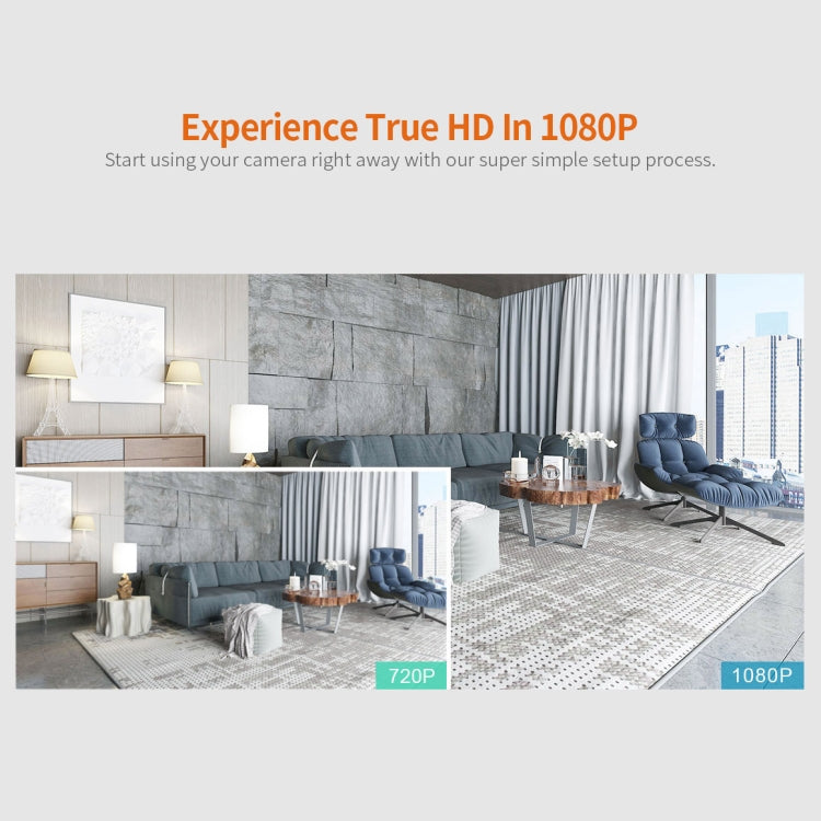 SriHome SH025 2.0 Million Pixels 1080P HD AI Auto-tracking IP Camera, Support Two Way Audio / Motion Tracking / Humanoid Detection / Night Vision / TF Card, US Plug by SriHome