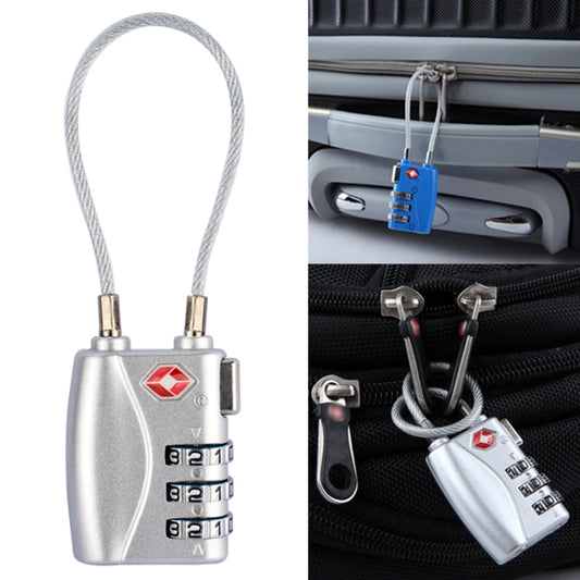 JASIT TSA719 Zinc Alloy 3-Digit Password TSA Lock Travel Luggage Padlock(Silver) by bashfashion