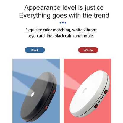 25cm LED Light Electric Rotating Display Stand Turntable (White) by bashfashion