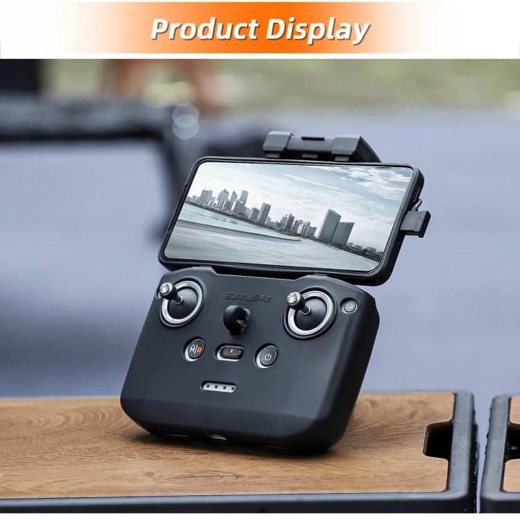 For DJI Neo / Mini 4 Pro / RC-N3 / RC-N2 / RC-N1 Sunnylife Controller Protective Cover Silicone Case with Neck Strap (Orange) by Sunnylife