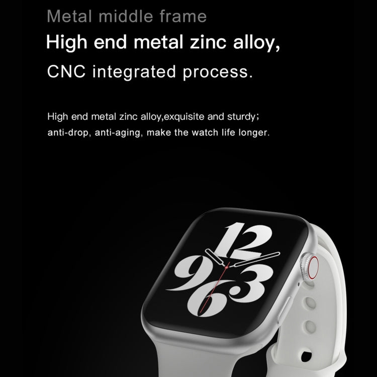 DW35PRO 1.75 inch Color Screen IPX7 Waterproof Smart Watch, Support Bluetooth Answer & Reject / Sleep Monitoring / Heart Rate Monitoring, Style: Silicone Strap(White) by bashfashion