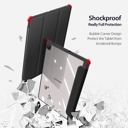 For Samsung Galaxy Tab S6 Lite 2024 / 2020 DUX DUCIS TOBY Series Antiskid PU Leather + PC + TPU Horizontal Flip Case with Holder & Pen Slot & Sleep / Wake-up Function(Black) by DUX DUCIS