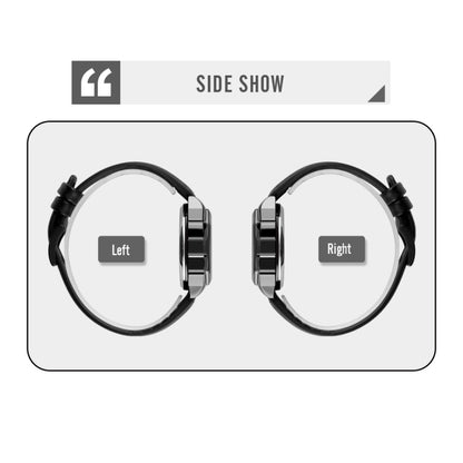 SKMEI 1650 Leather Strap Version LED Digital Display Electronic Watch with Touch Luminous Button(Silver) by SKMEI