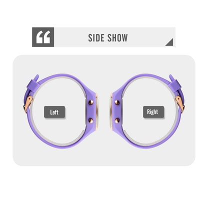 SKMEI 1720 Round Dial LED Digital Display Luminous Silicone Strap Electronic Watch(White) by SKMEI