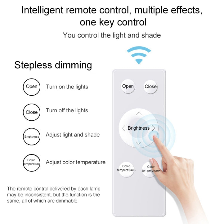 Macaron LED Square Ceiling Lamp, Stepless Dimming, Size:50cm(Pink) by bashfashion