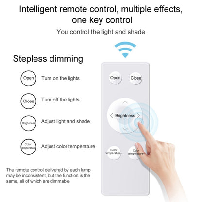 Macaron LED Rectangle Ceiling Lamp, Stepless Dimming, Size:110x70cm(Pink) by bashfashion