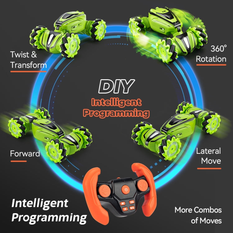 JJR/C Q110 2.4G Remote Control Stunt Climbing Drift Twist Car(Green) by JJR/C