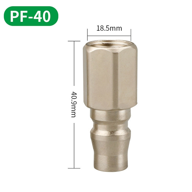 LAIZE PF-40 10pcs C-type Self-lock Pneumatic Quick Fitting Connector by LAIZE