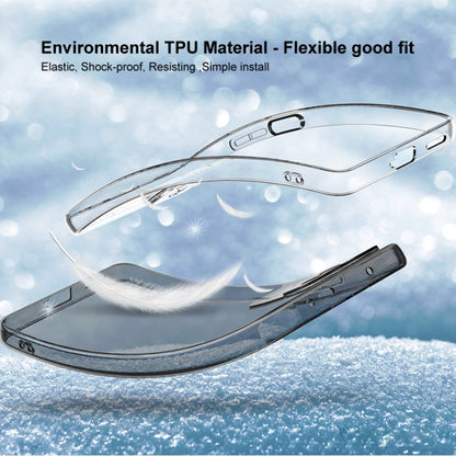 For Google Pixel 7 IMAK UX-5 Series Transparent Shockproof TPU Protective Phone Case(Transparent Black) by imak