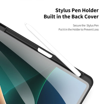 For Xiaomi Pad 6 / 6 Pro DUX DUCIS TOBY Series Antiskid Leather Tablet Case with Sleep / Wake-up Function(Black) by DUX DUCIS