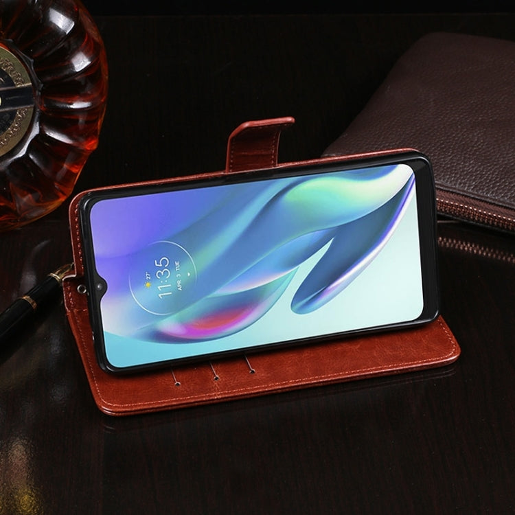 For Sharp Rouvo V idewei Crazy Horse Texture Leather Phone Case with Holder(Yellow) by idewei