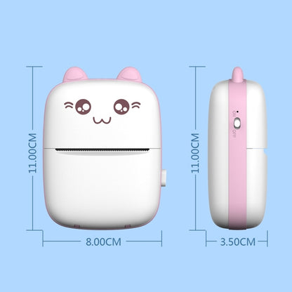 C9 Mini Bluetooth Wireless Thermal Printer With 5 Papers(Blue) by bashfashion