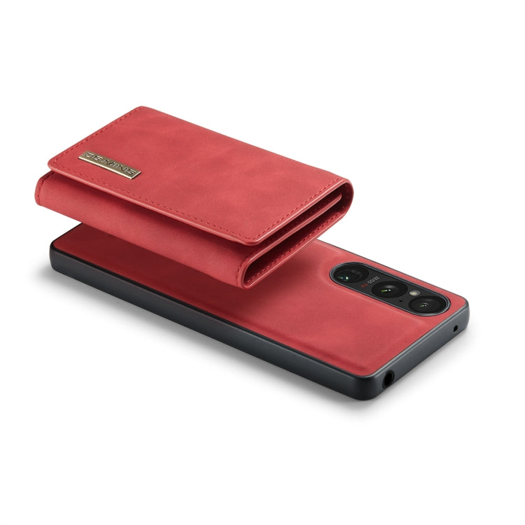 For Sony Xperia 1 VI DG.MING M1 Series 3-Fold Multi Card Wallet + Magnetic Phone Case(Red) by DG.MING