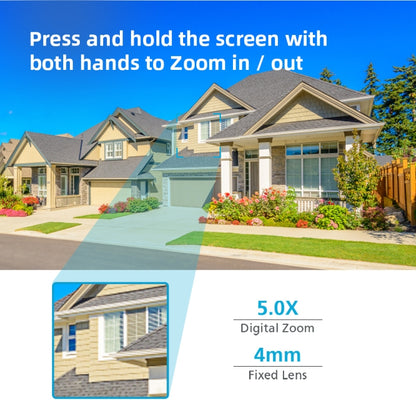 A8-C2 2MP Smart WiFi Surveillance IP Camera, Dual-light Full Color Night Vision / Two Way Audio / TF Card, Power Plug:UK Plug(White) by bashfashion