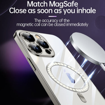 For iPhone 15 SULADA MagSafe Plating TPU Shockproof Phone Soft Case(Silver) by SULADA