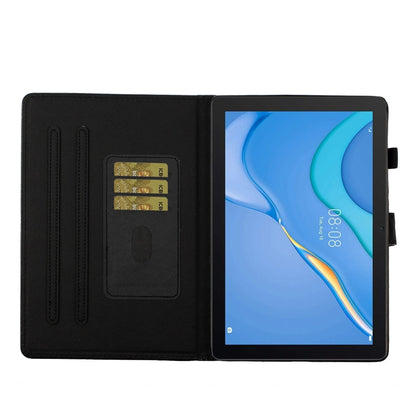 For Samsung Galaxy Tab A11 / A9 Glitter Powder Smart PU Tablet Case with Sleep / Wake-up Function(Gold) by bashfashion