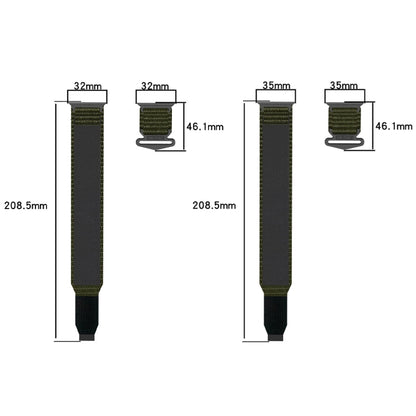 For Apple Watch Series 6 44mm Nylon Hook And Loop Fastener Watch Band(Army Green) by bashfashion