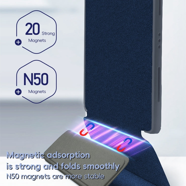 For iPad Pro 11 2022 / 2021 / 2020 ZGA Tri-Fold Voltage Smart Leather Tablet Case(Blue) by ZGA