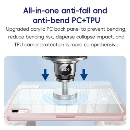 For iPad 2025 / 2022 ZGA Tri-Fold 360 Rotation Smart Leather Tablet Case(Black) by ZGA