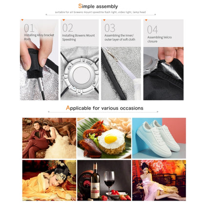 Godox SB-FW Series Bowens Mount Softbox Honeycomb Grid, Size:35 x 140cm by Godox