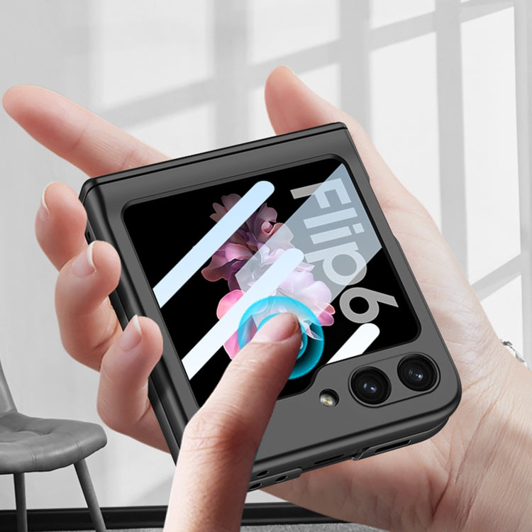 For Samsung Galaxy Z Flip6 / Flip7 FE GKK Integrated Magnetic Full Coverage Folding Phone Case(Orange) by GKK