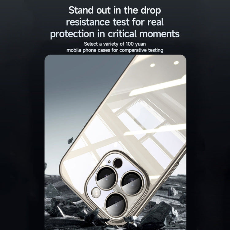 For iPhone 15 Pro SULADA Electroplating Frosted PC + TPU Shockproof Phone Case(Grey) by SULADA