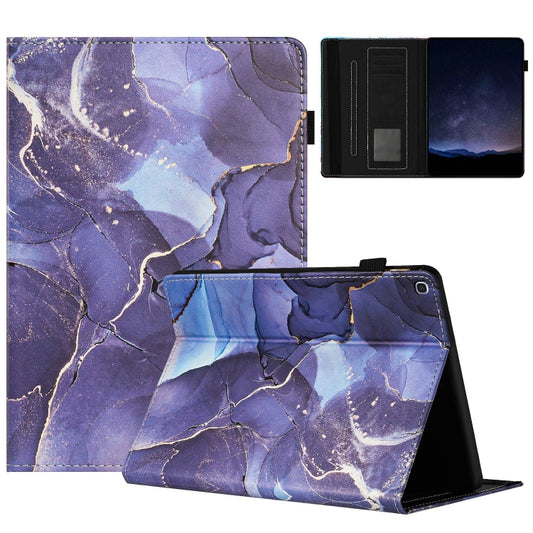 For Samsung Galaxy Tab A 10.1 2019 /T510 Marble Litchi Leather Tablet Case(Grey) by bashfashion