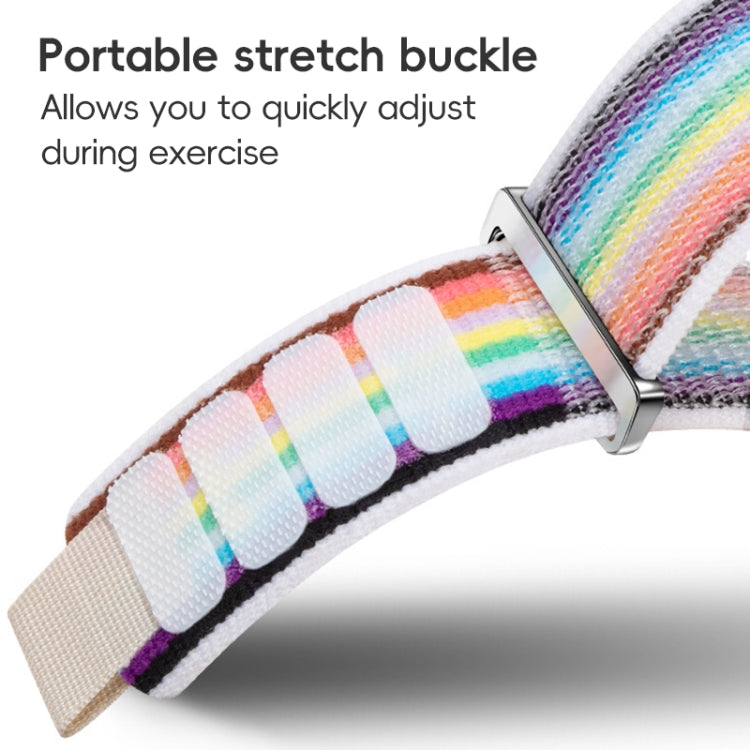 For Apple Watch Ultra 49mm Dual-Section Loop Nylon Watch Band(Midnight Color) by bashfashion