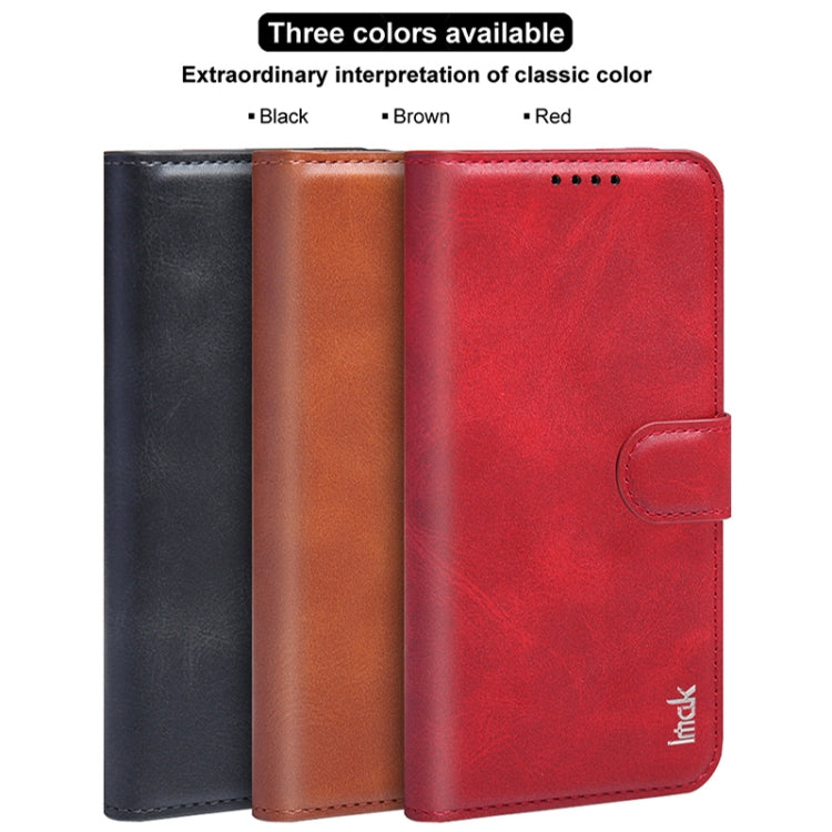 For iPhone 15 IMAK Count Series Flip Leather Phone Case(Red) by imak